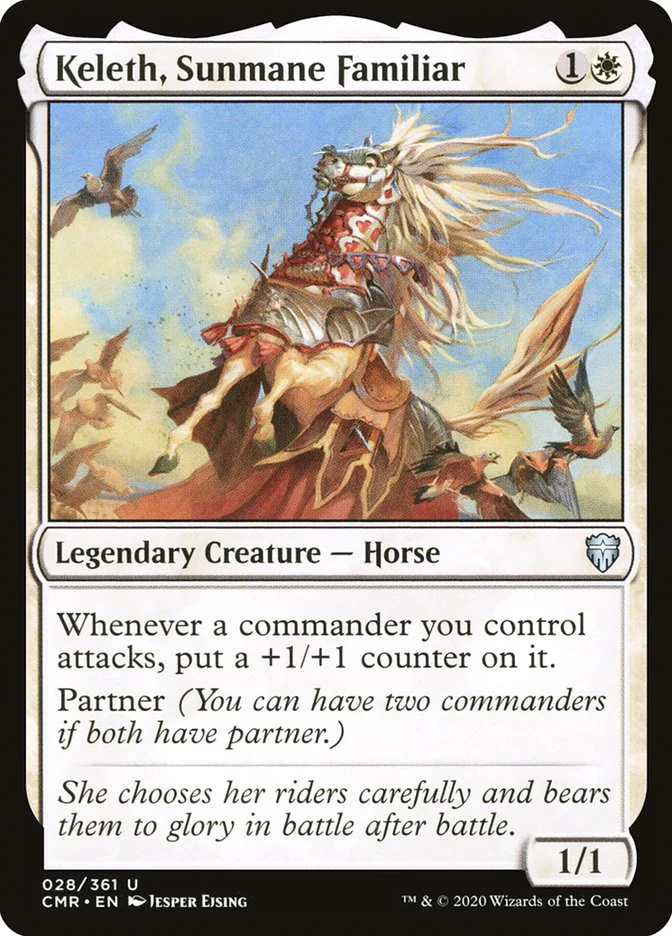 Keleth, Sunmane Familiar 28/361 (Commander Legends)  - Foil