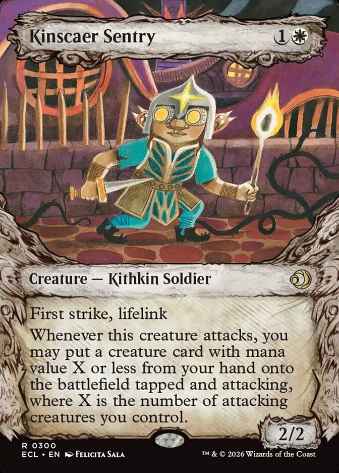 Kinscaer Sentry  300 (Lorwyn Eclipsed)  - Showcase Foil
