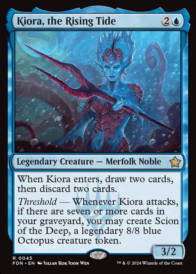 Kiora, the Rising Tide 45 (Foundations) - Foil