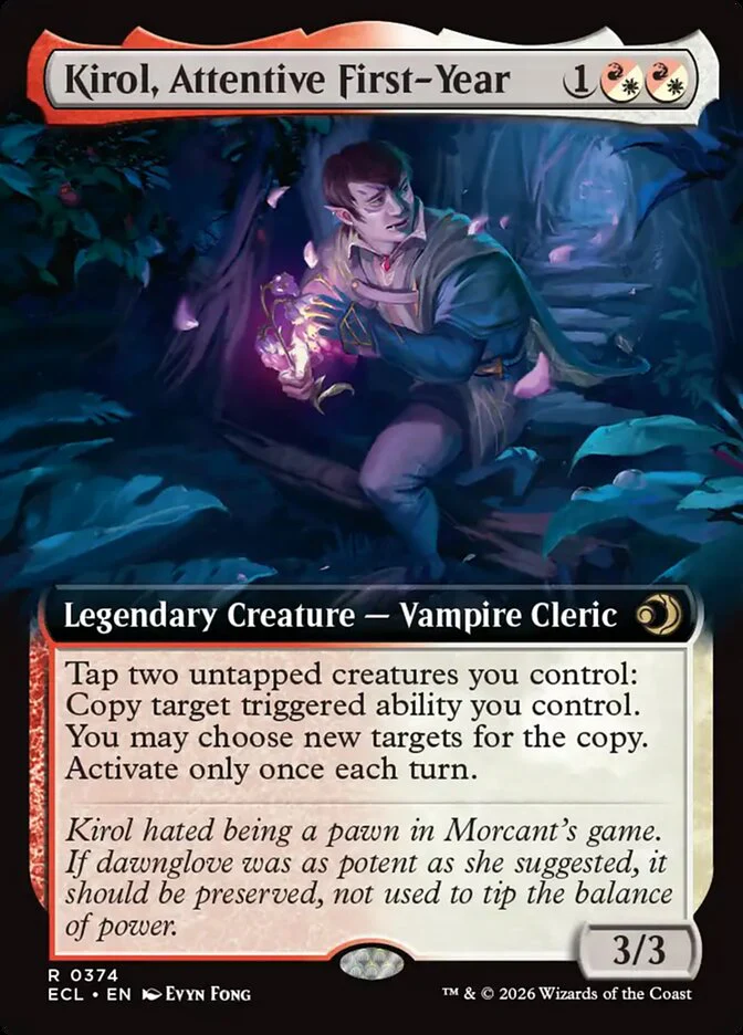 Kirol, Attentive First-Year  374/273 (Lorwyn Eclipsed)  - Extended Art Foil