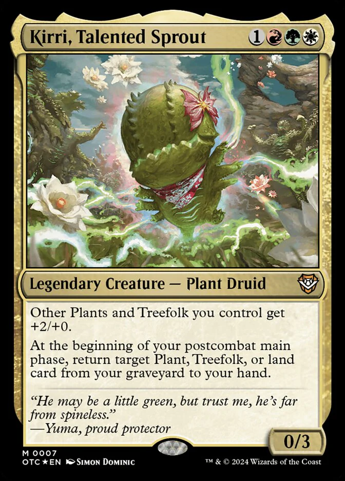 Kirri, Talented Sprout 7/342 (Commander: Outlaws of Thunder Junction)  - Foil