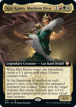Kitt Kanto Mayhem Diva Extended Art 104/93 (Commander: Streets of New Capenna)  - Foil