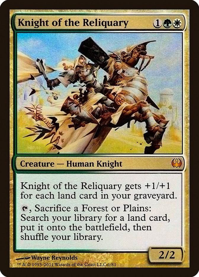 Knight of the Reliquary 1/81 (Duel Decks: Knights vs. Dragons)  - Foil
