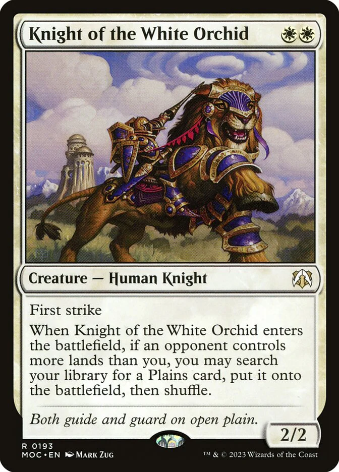 Knight of the White Orchid 193/444 (Commander: March of the Machine)