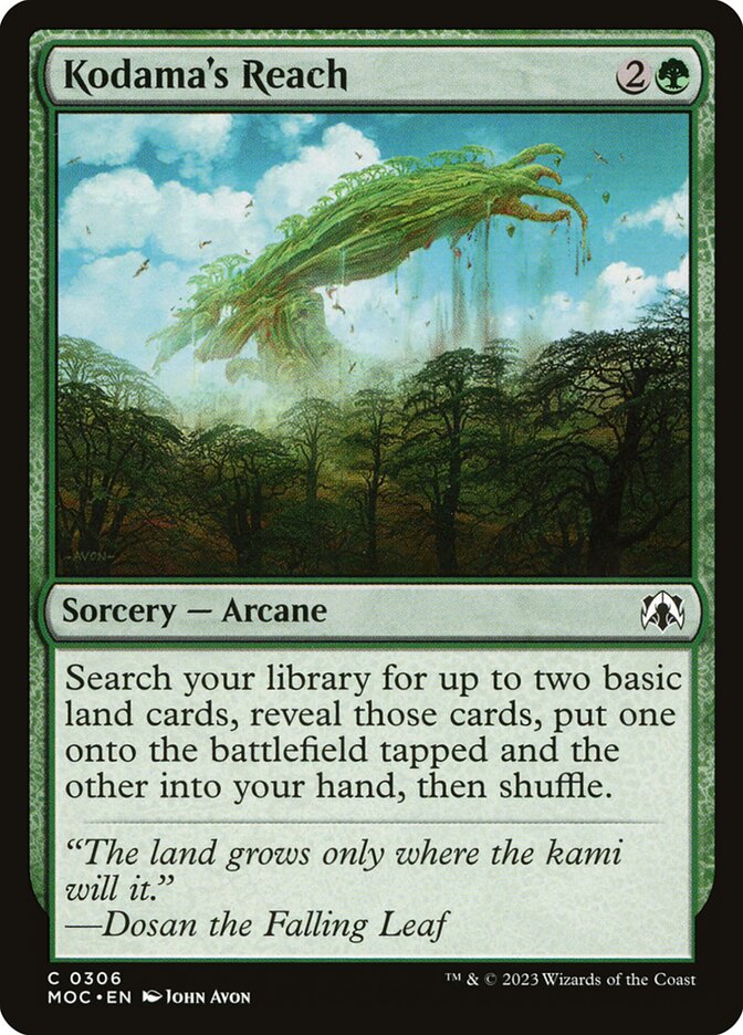 Kodama's Reach 306/444 (Commander: March of the Machine)