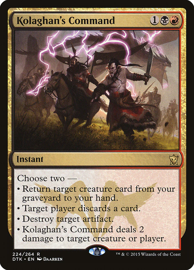 Kolaghan's Command 224/264 (Dragons of Tarkir)  - Foil