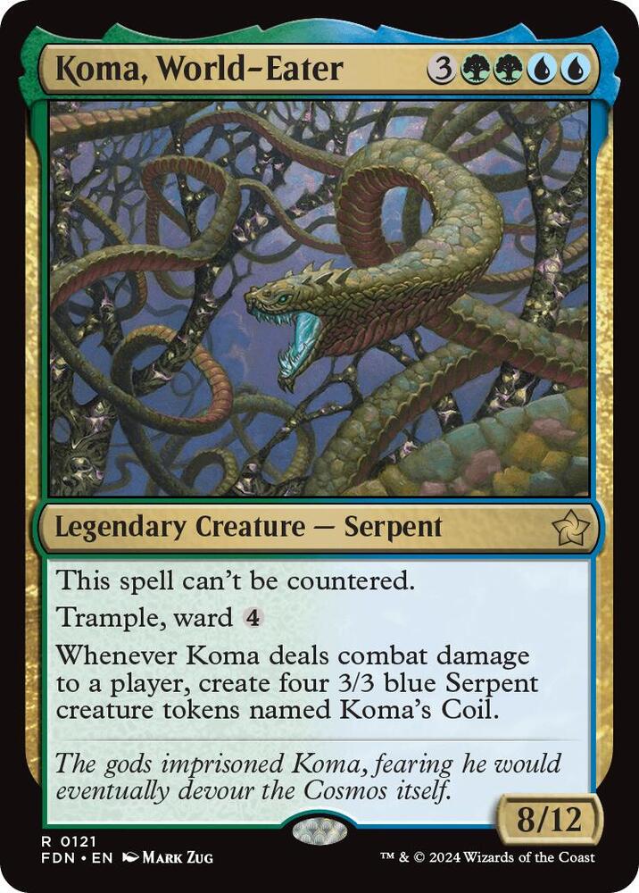 Koma, World-Eater 121/291 (Foundations)  - Foil