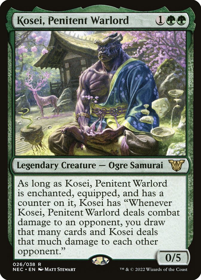 Kosei, Penitent Warlord 26/38 (Commander: Kamigawa: Neon Dynasty)