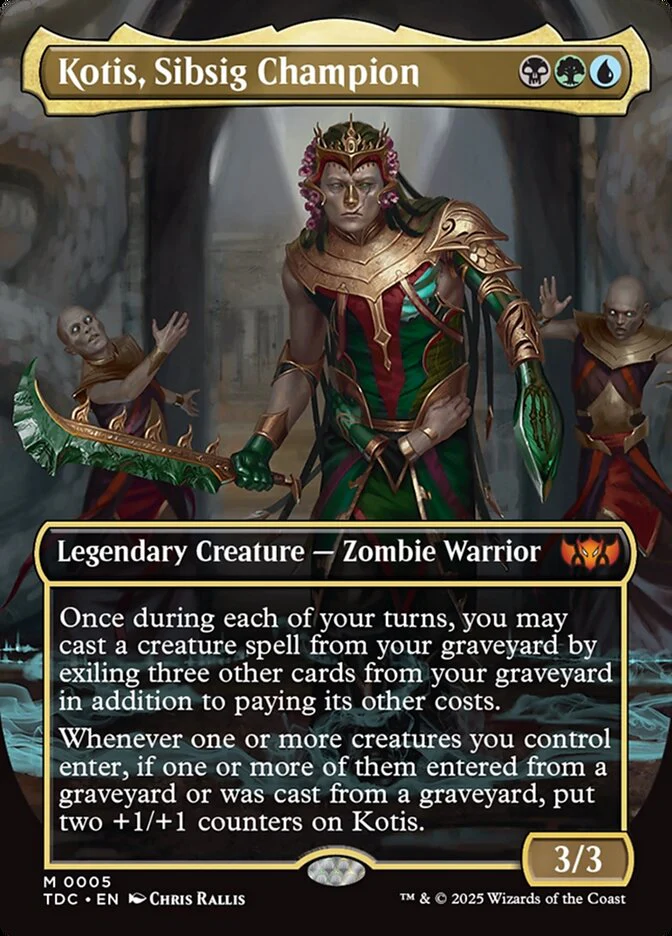 Kotis, Sibsig Champion 5 (Commander: Tarkir: Dragonstorm)  - Borderless Foil