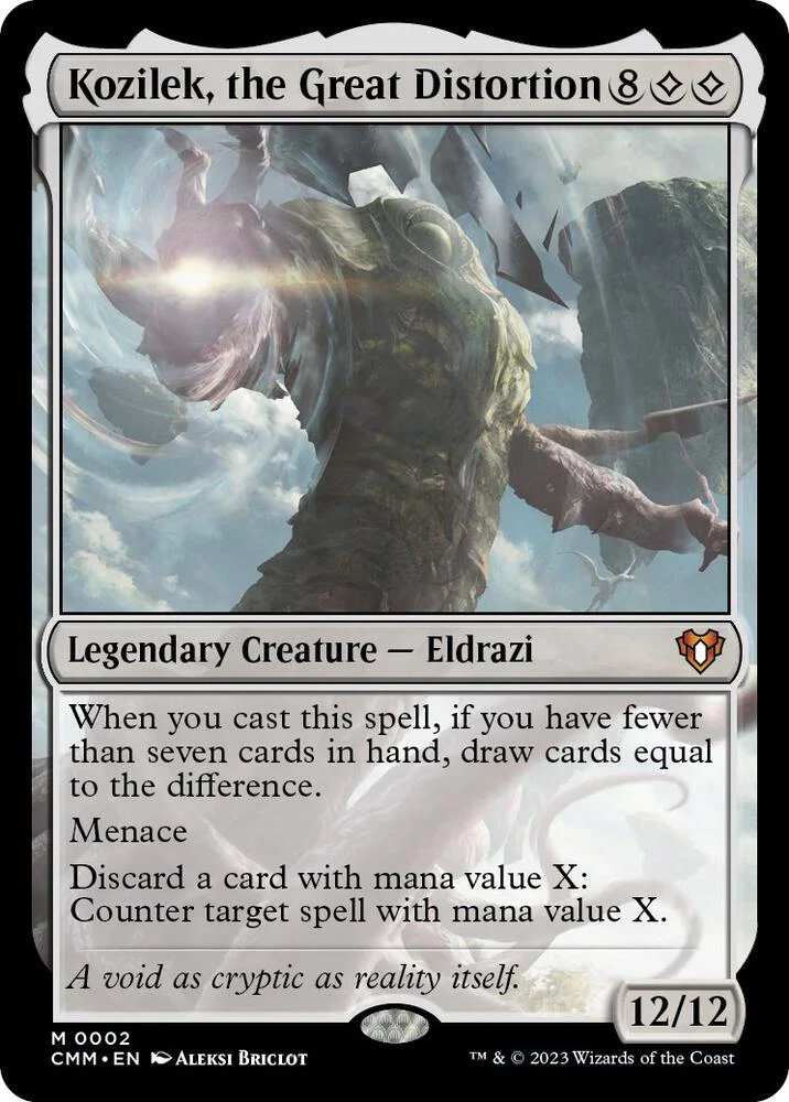 Kozilek, the Great Distortion 2/451 (Commander Masters) - Foil