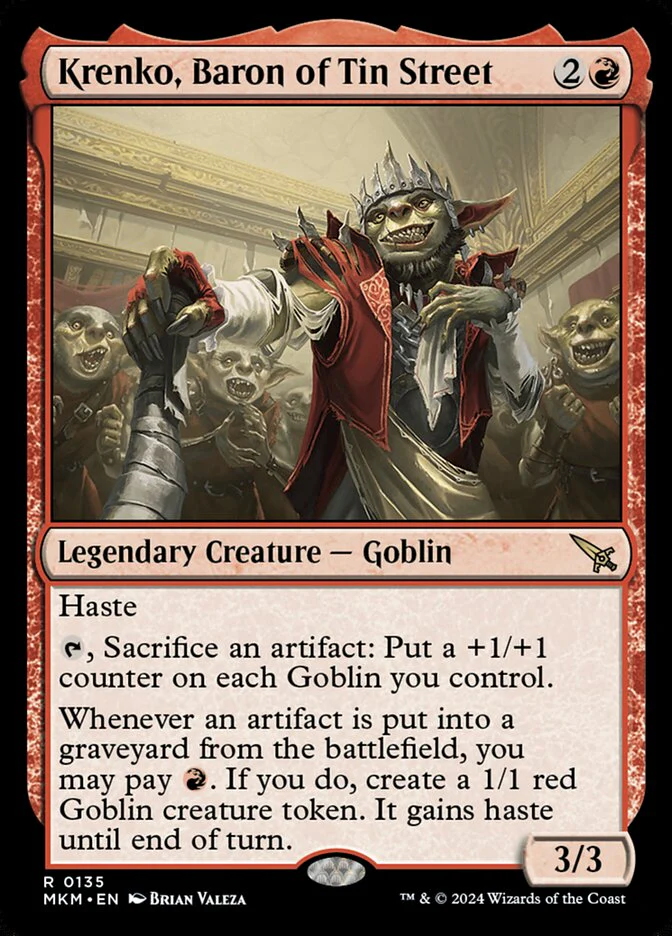 Krenko, Baron of Tin Street 135/286 (Murders at Karlov Manor)  - Foil