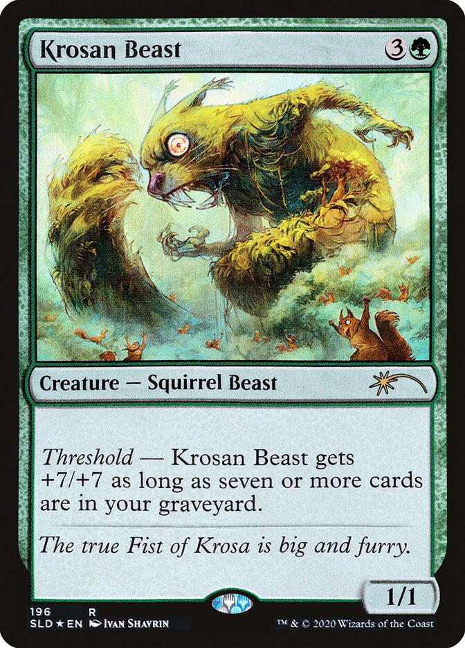 Krosan Beast 196/1 (Secret Lair Drop Series)  - Foil