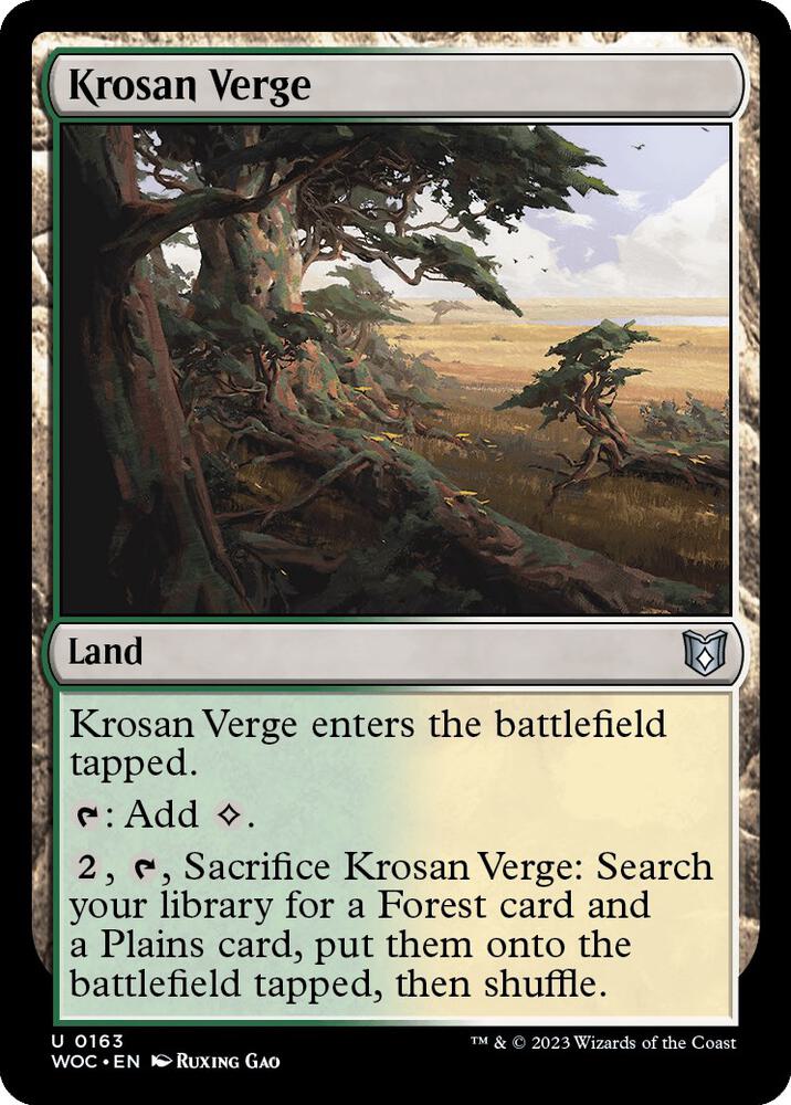 Krosan Verge 163/173 (Commander: Wilds of Eldraine)