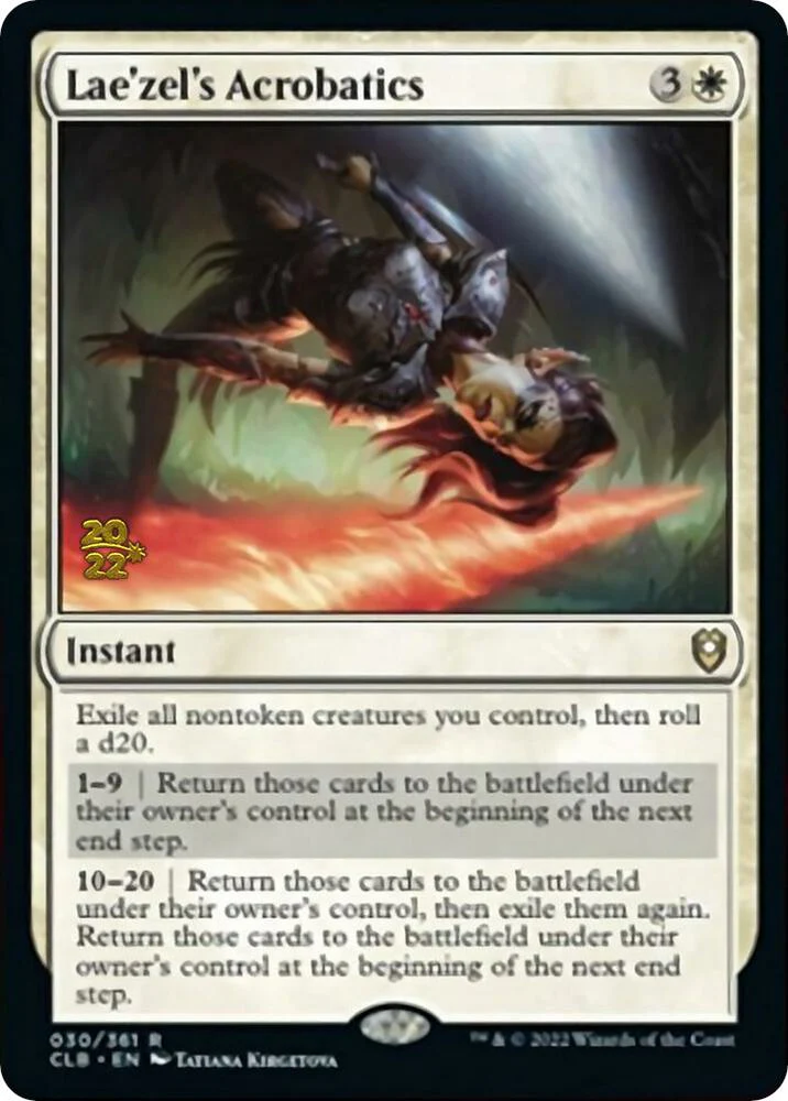 Laezels Acrobatics 30s/108 (Prerelease Cards)  - Foil