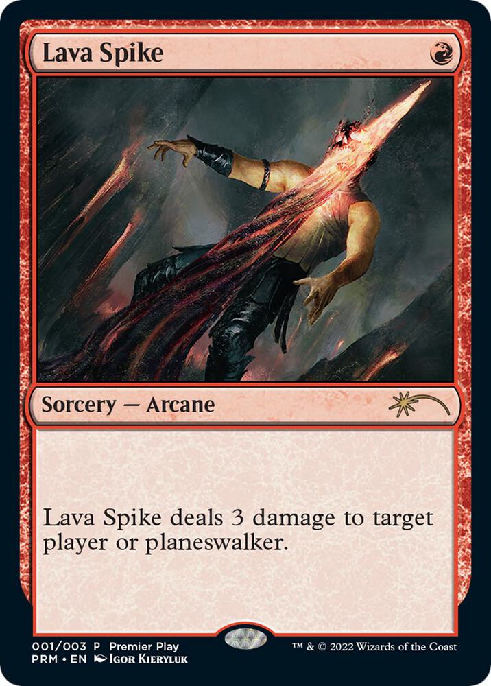 Lava Spike 1/3 (Pro Tour Promos)