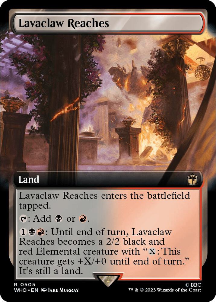 Lavaclaw Reaches 505/331 (Universes Beyond: Doctor Who)  - Extended Art Foil