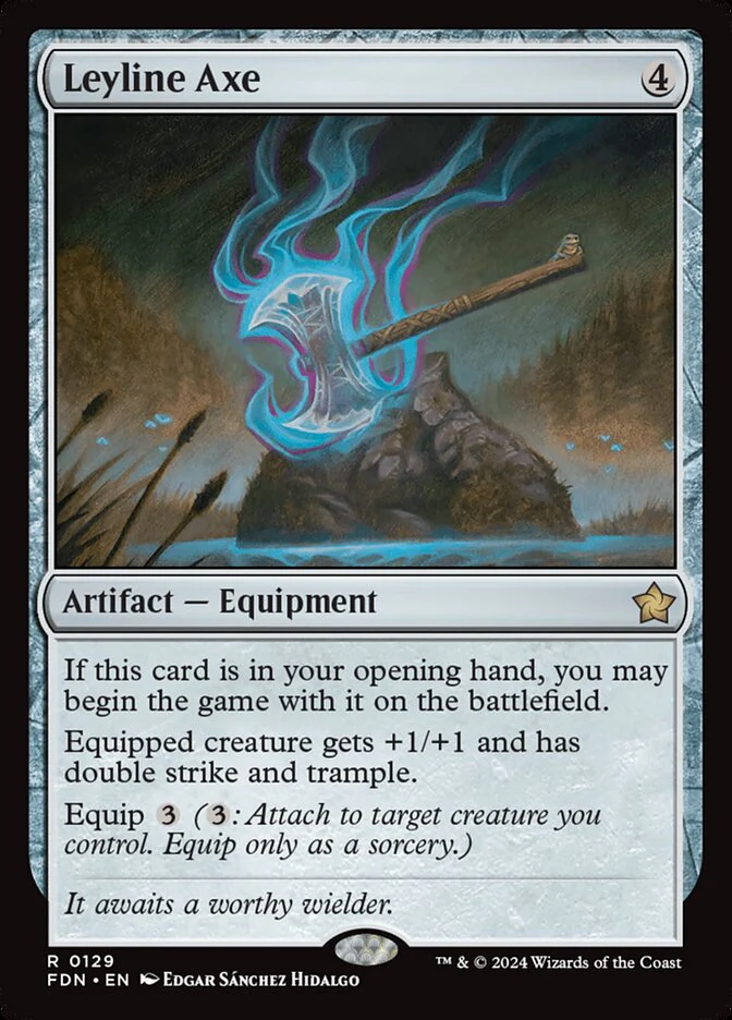 Leyline Axe 129 (Foundations) - Foil