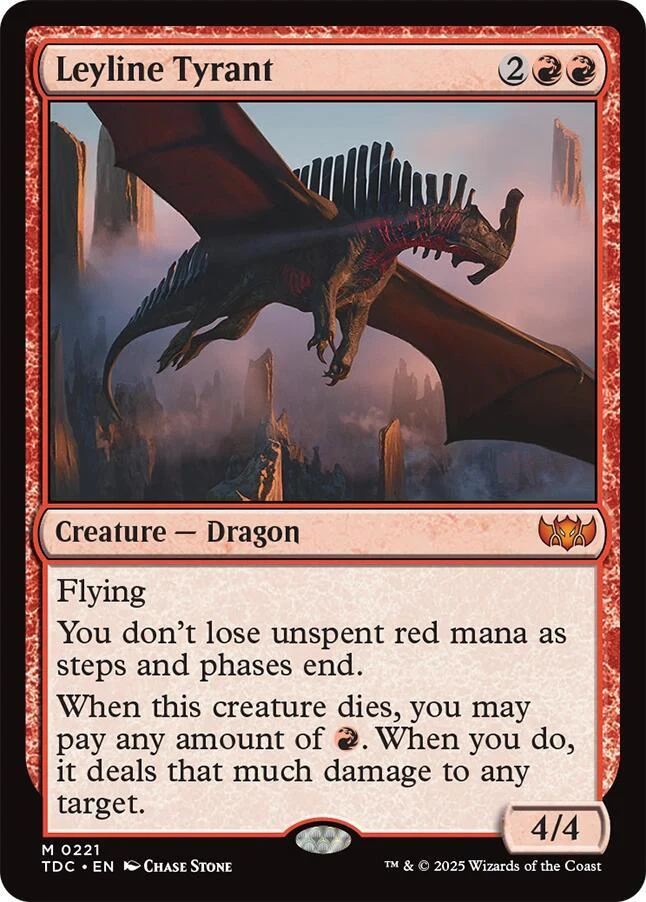 Leyline Tyrant 221/413 (Commander: Tarkir: Dragonstorm)
