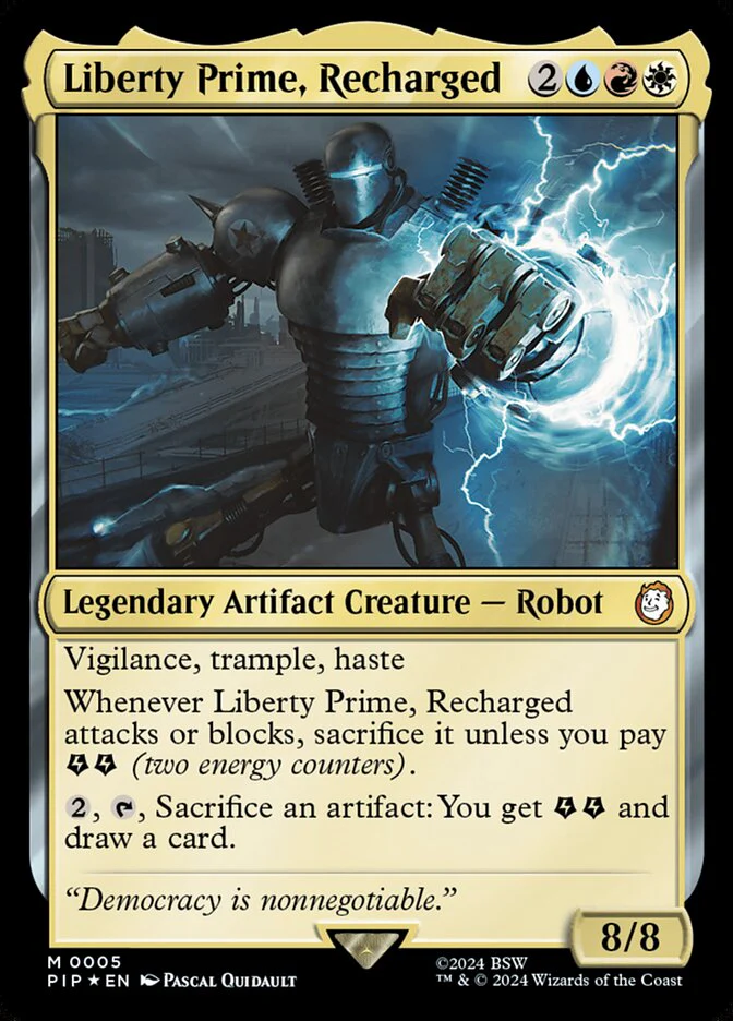 Liberty Prime, Recharged 5/326 (Universes Beyond: Fallout) - Foil