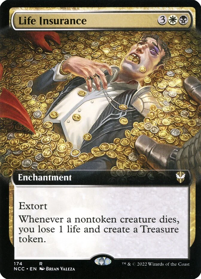 Life Insurance Extended Art 174 (Commander: Streets of New Capenna)