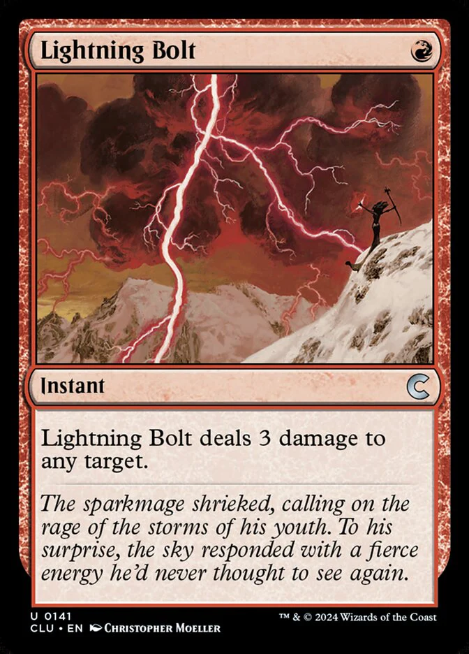 Lightning Bolt 141/284 (Ravnica: Clue Edition)