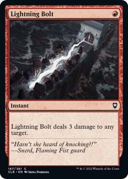 Lightning Bolt 187/361 (Commander Legends: Battle for Baldur's Gate)  - Foil
