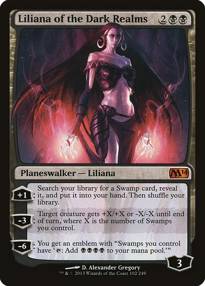 Liliana of the Dark Realms 102/249 (Magic 2014 (M14))