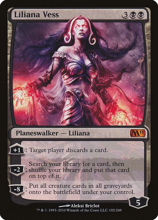 Liliana Vess 102/249 (Magic 2011 (M11))  - Foil