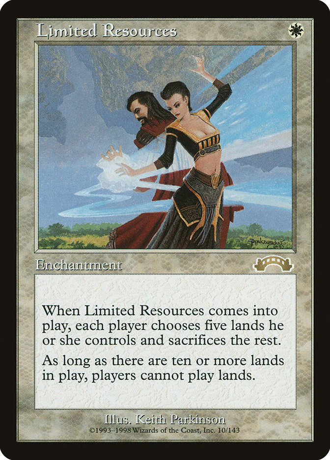 Limited Resources 10/143 (Exodus)
