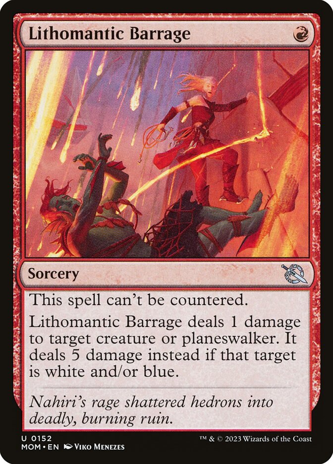 Lithomantic Barrage 152/291 (March of the Machine)