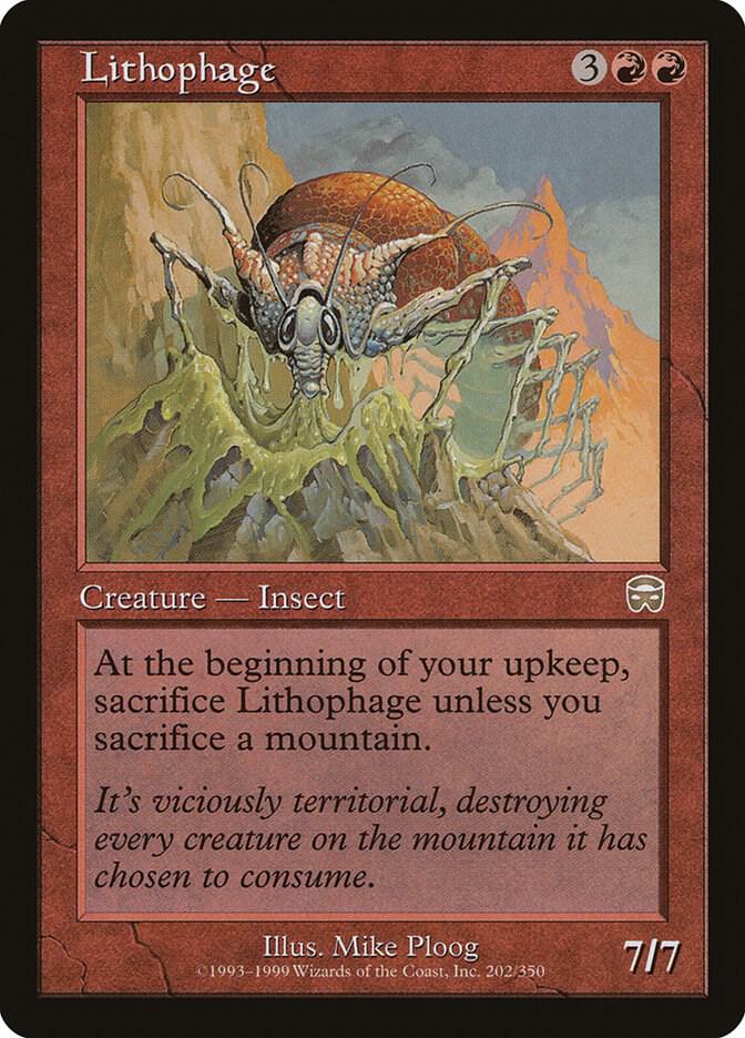 Lithophage 202/350 (Mercadian Masques)  - Foil
