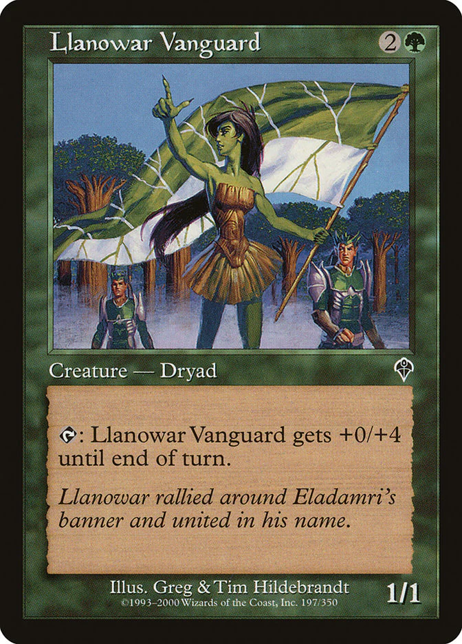 Llanowar Vanguard 197/350 (Invasion)  - Foil