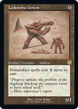 Lodestone Golem Schematic 92/63 (The Brothers' War: Retro Frame Artifacts)