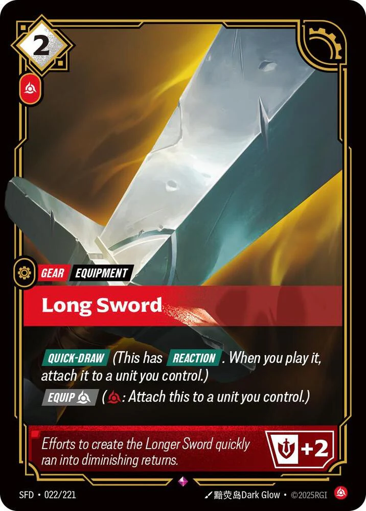 Long Sword 22/221 (Spiritforged) - Foil