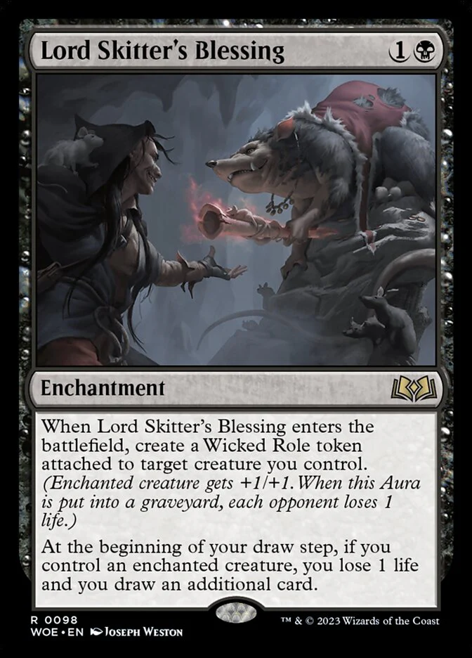 Lord Skitter's Blessing 98 (Wilds of Eldraine)