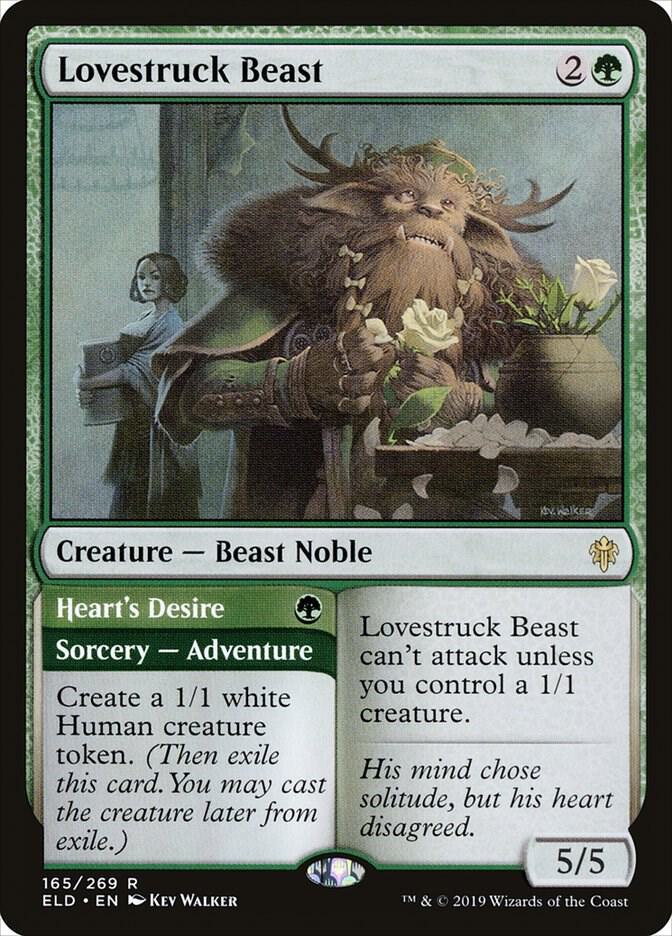 Lovestruck Beast // Heart's Desire 165/269 (Throne of Eldraine)