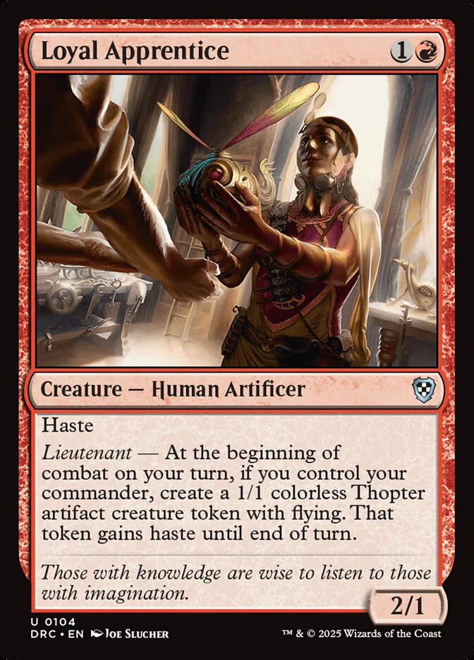Loyal Apprentice 104/187 (Commander: Aetherdrift)