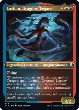 Lozhan, Dragons' Legacy 539 (Commander Legends: Battle for Baldur's Gate)  - Etched Foil