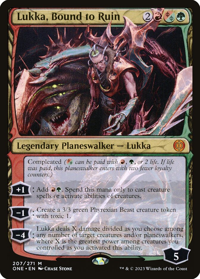 Lukka, Bound to Ruin 207/271 (Phyrexia: All Will Be One)