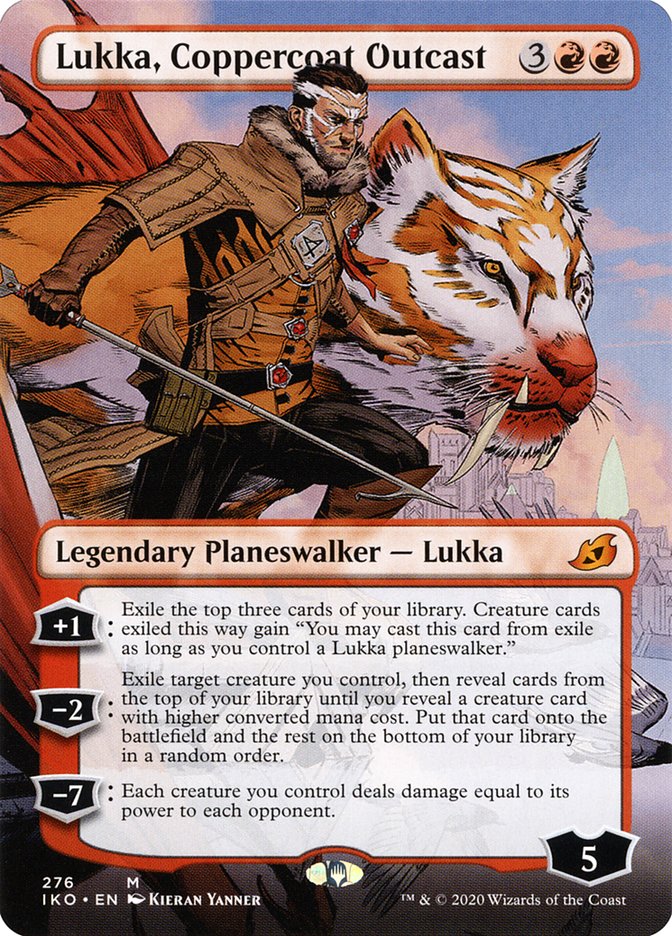 Lukka, Coppercoat Outcast 276/274 (Ikoria: Lair of Behemoths) - Borderless Foil