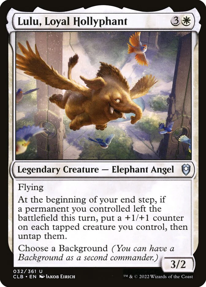 Lulu Loyal Hollyphant 32 (Commander Legends: Battle for Baldur's Gate)