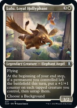 Lulu, Loyal Hollyphant 477 (Commander Legends: Battle for Baldur's Gate)  - Etched Foil