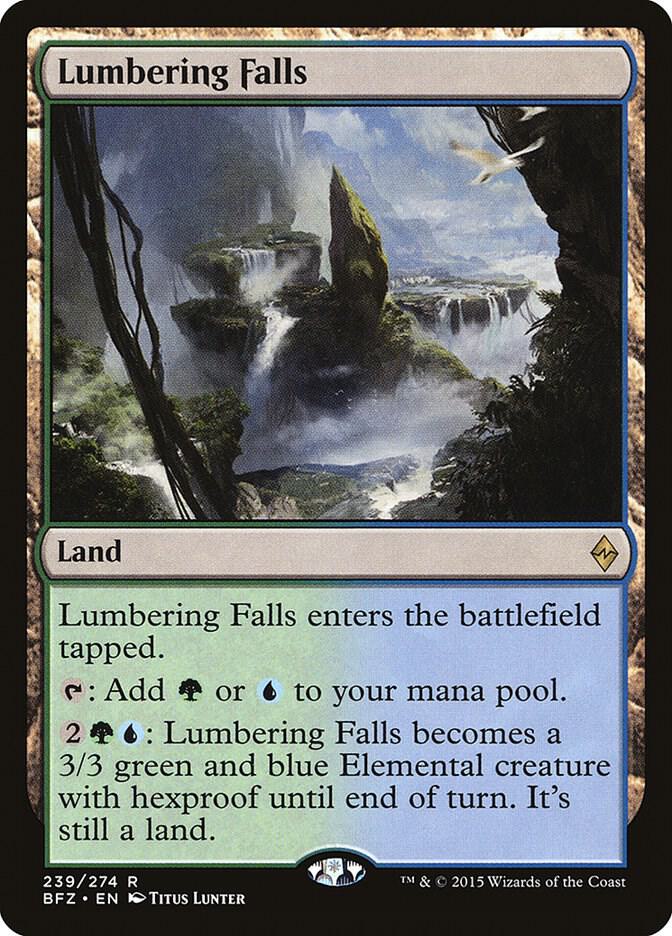 Lumbering Falls 239 (Battle for Zendikar)  - Foil