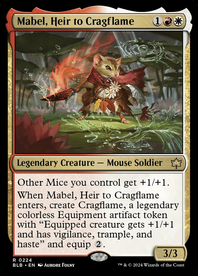 Mabel, Heir to Cragflame 224/281 (Bloomburrow)