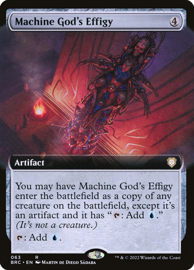 Machine Gods Effigy Extended Art 63 (Commander: The Brothers' War)