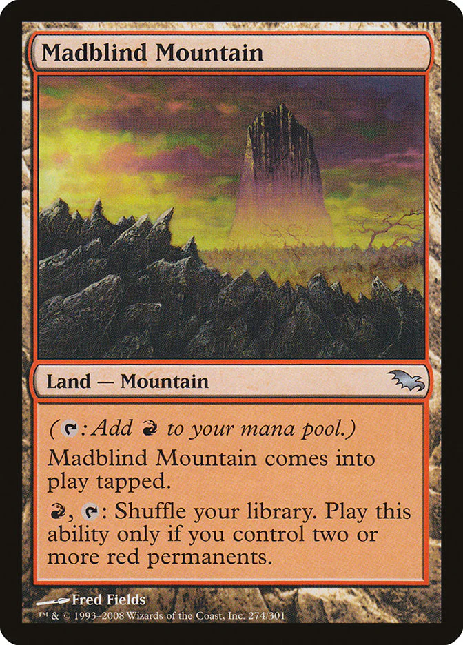 Madblind Mountain 274/301 (Shadowmoor) - Foil