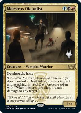 Maestros Diabolist 200p/161 (Promo Pack: Streets of New Capenna)