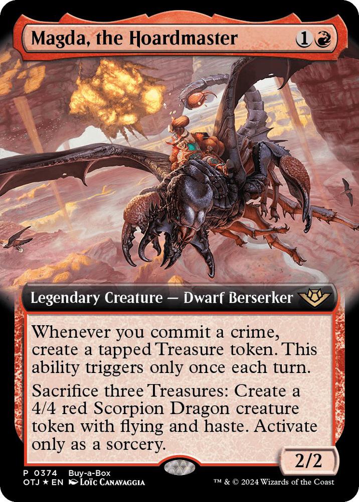 Magda the Hoardmaster Extended Art 374 (Buy-A-Box Promos)  - Foil