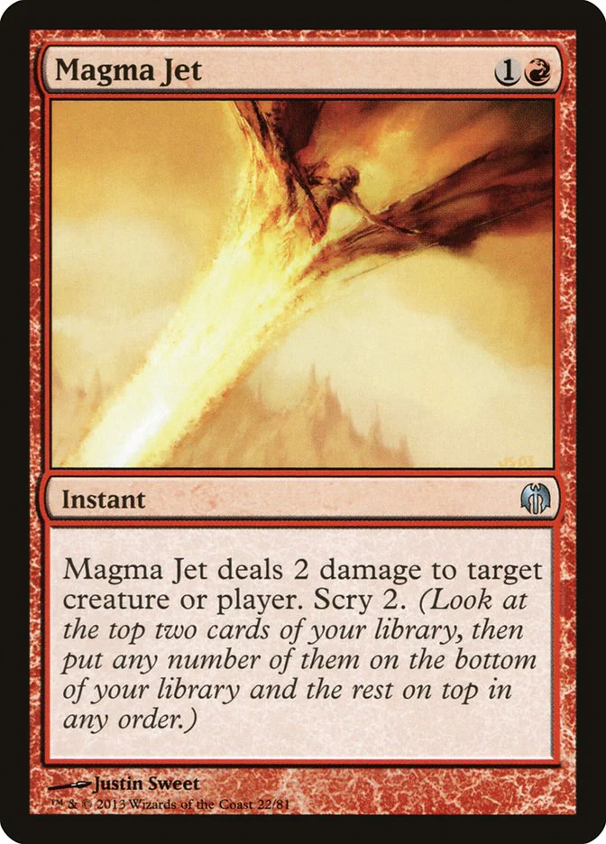 Magma Jet 22/81 (Duel Decks: Heroes vs. Monsters)