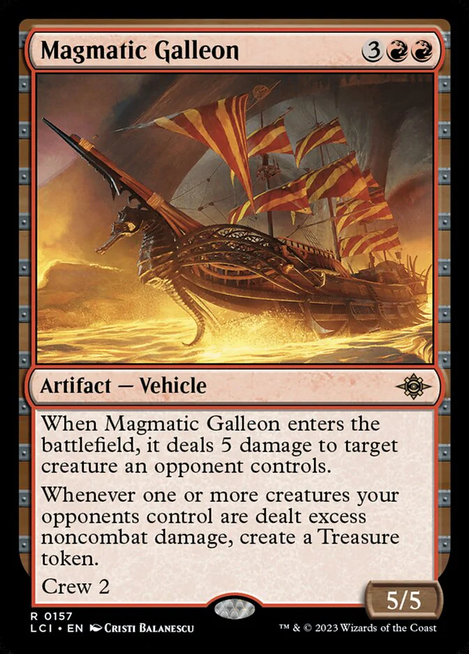 Magmatic Galleon 157/291 (The Lost Caverns of Ixalan)  - Foil
